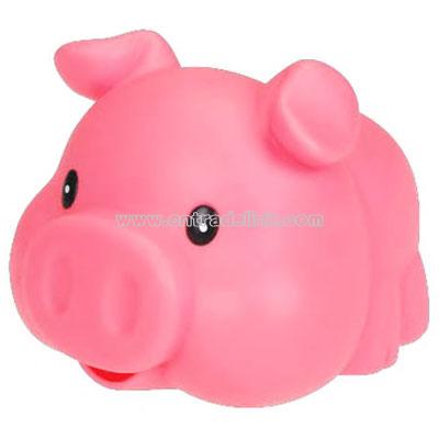 Rubber pig bank