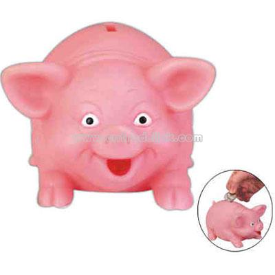 Rubber piggy bank toy