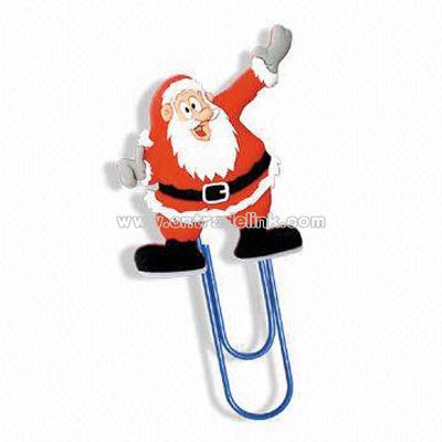 Santa Claus PVC Book Mark