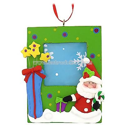 Santa Frame Ornament