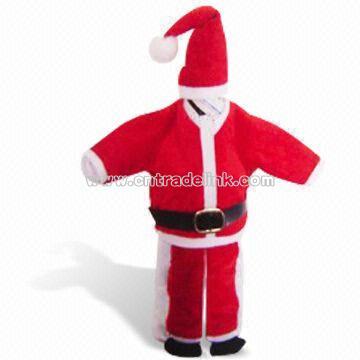 Santa Wine Bottle Cover