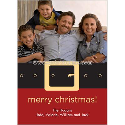 Santa's Belt Holiday Card