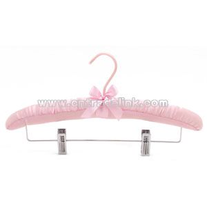 Satin Hanger with Clips