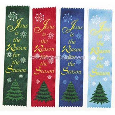 Satin “Jesus Is The Reason” Ribbon Bookmarks