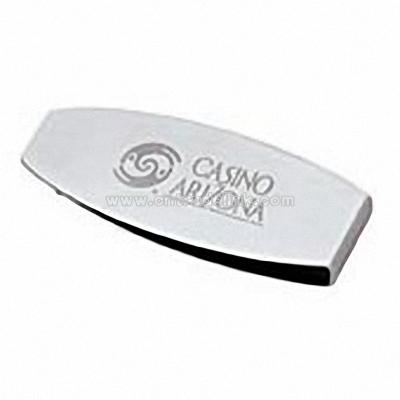 Satin Silver Money Clip