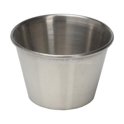 Sauce cup 2 1/2 ounce stainless steel