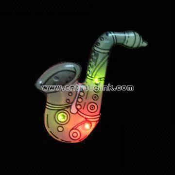 Saxophone Shaped Flashing Multi-colored Light