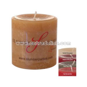 Scented pillar candle