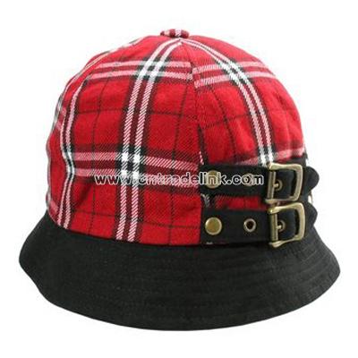 School Girl Cloche - Plaid hat