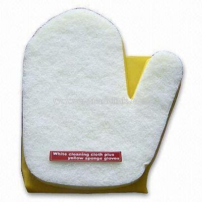 Scouring pad cleaning gloves