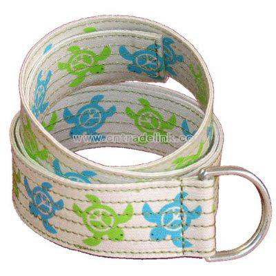 Sea Turtle Canvas Belt