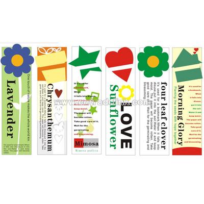 Seed Card-Flower Card-Flower Bookmark