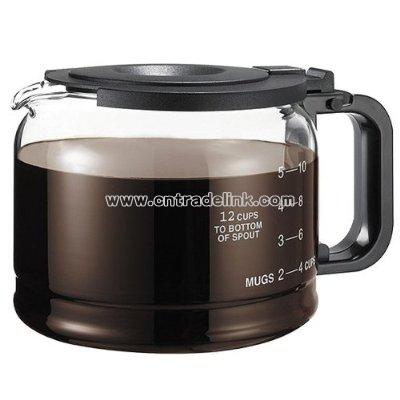 Serve 12-cup Glass Coffee Carafe - Black