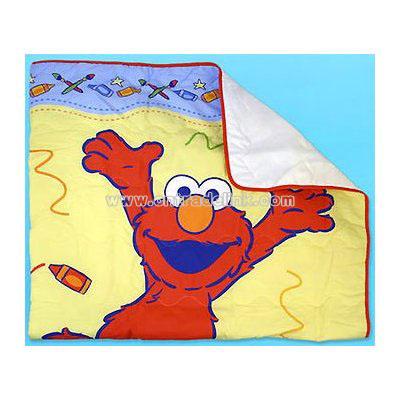 Sesame Street Elmo Comfy Children's Quilt - Bedding