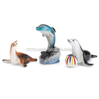 Set of 3 Sea Animal Figurines