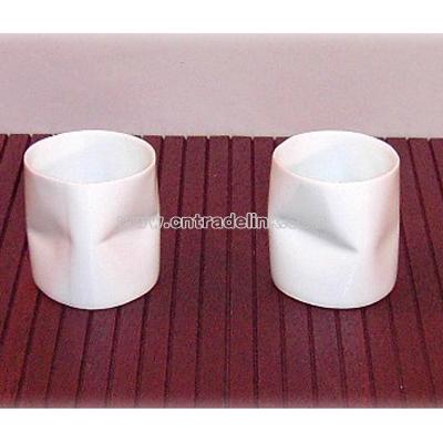 Set of Two Small Crinkle Cups