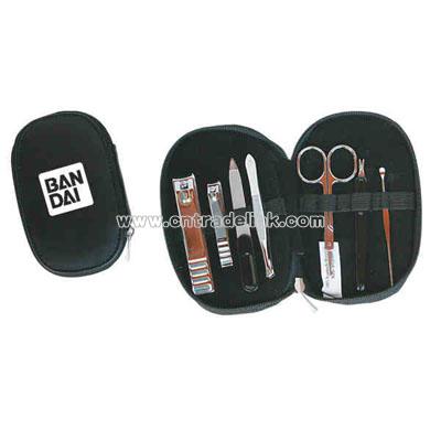 Seven piece travelers manicure sets