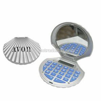 Shell Shaped Calculator With Mirror