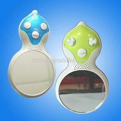 Shower Radio with Mirror in Fashion Design