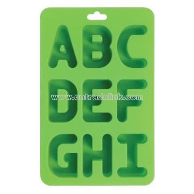 Silicone Alphabet Letter Ice / Bake Tray Set