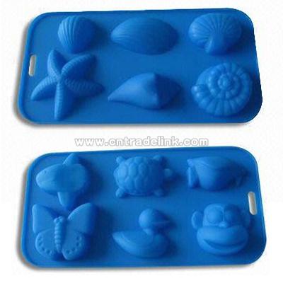 Silicone Animal and Shell Ice Cube Tray