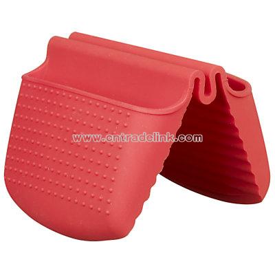 Silicone Kitchen Grabber Mitt, Red