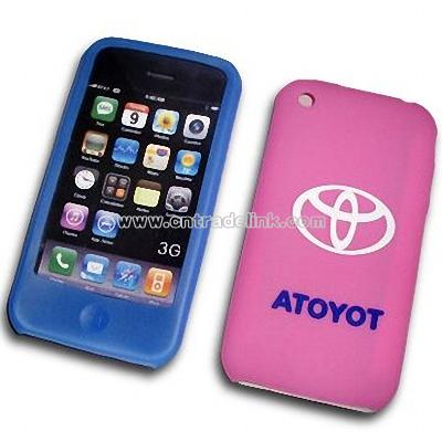 Silicone Skin Case for iPhone 3G with Printing Logo