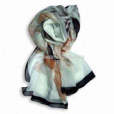 Silk Scarf with Fringle