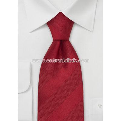 Silk Tie in Bright Red