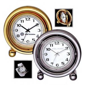Silver Desk clock