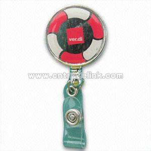 Silver Electroplated Badge Reel