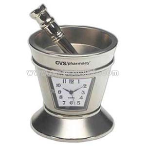 Silver clock