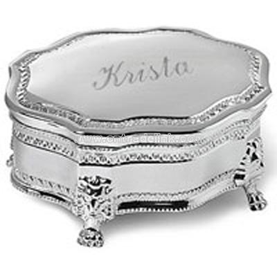 Silver-plated Princess Jewelry Box