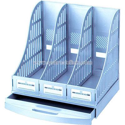 Silver shelf with drawer