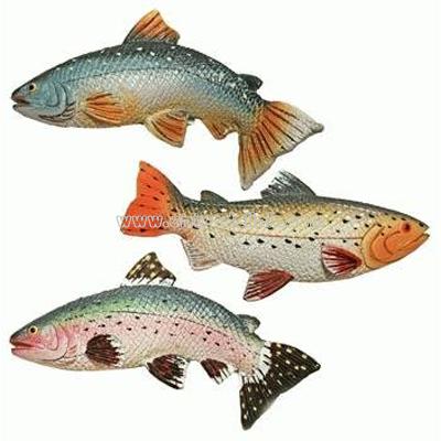 Single, Colorful Fish Fridge Magnets 4