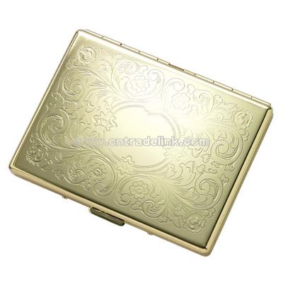 Single-Sided Gold Cigarette Case