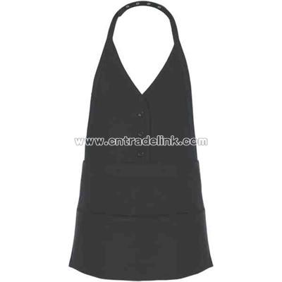 Single breasted bib apron female style apron