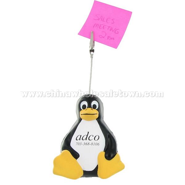 Sitting Penguin Stress Ball Memo Holder
