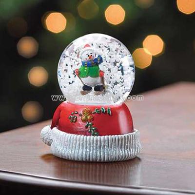 Skiing Snowman Waterglobe