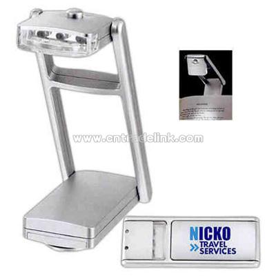 Slim book light with three white LED lights