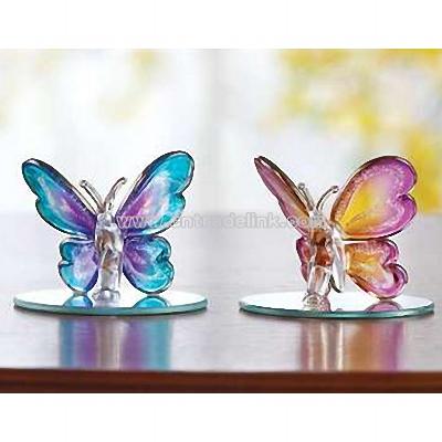 Small Glass Butterflies