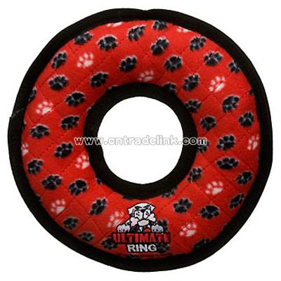 Small Red Paw Ring Dog Toy