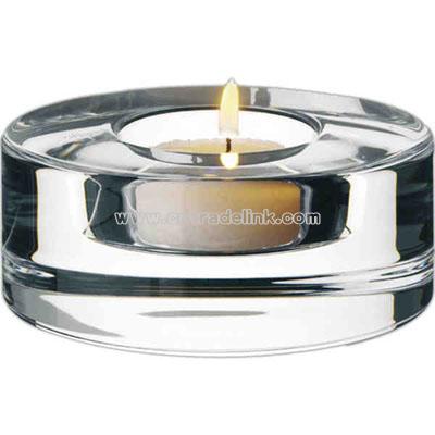 Small hockey puck shaped votive holder