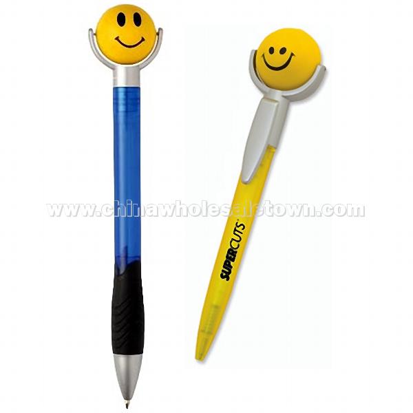 Smiley Face Stress Ball Pen