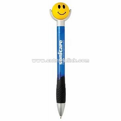 Smiley Face Stress Ball Twist Action Novelty Pen