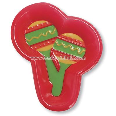 Snack Tray Mini Maracas Fiesta Stripes 12 Count
