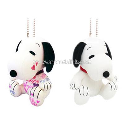 Snoopy Drawing Plush Keychain