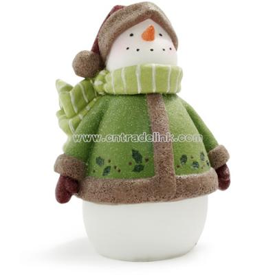 Snowman Candle