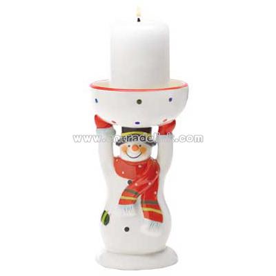 Snowman Candleholder