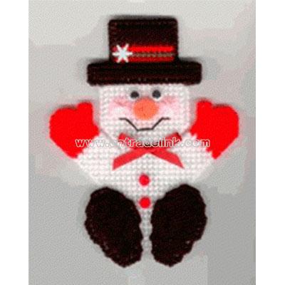 Snowman Christmas Magnet